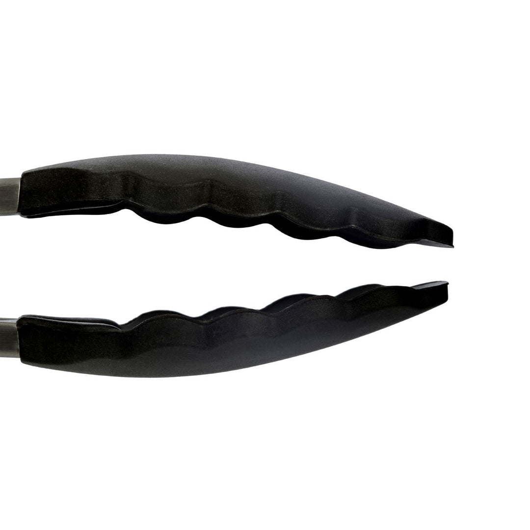 Zing - Silicone/Steel Tongs, Black - Adapt Avenue