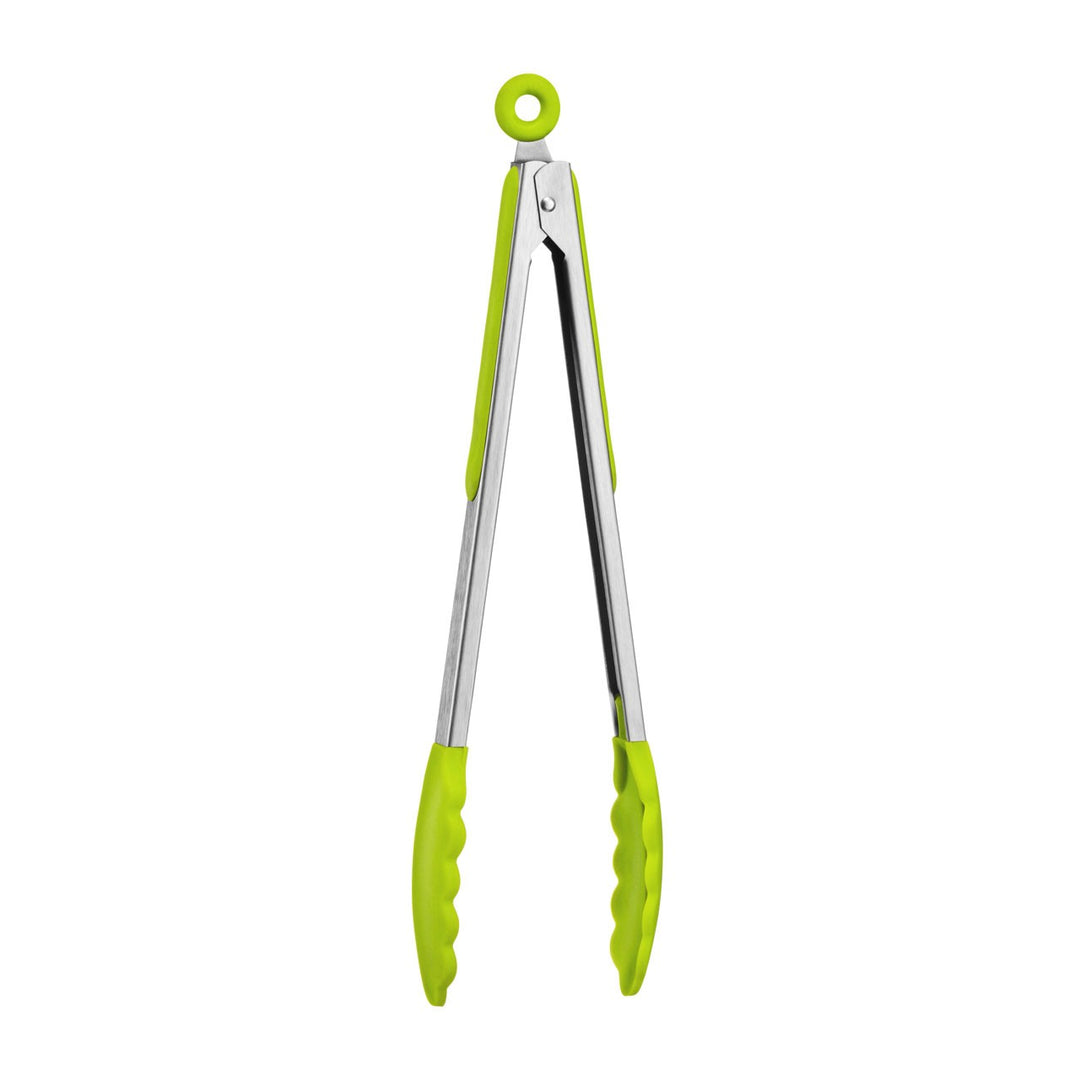 Zing - Silicone/Steel Tongs, Lime Green - Adapt Avenue