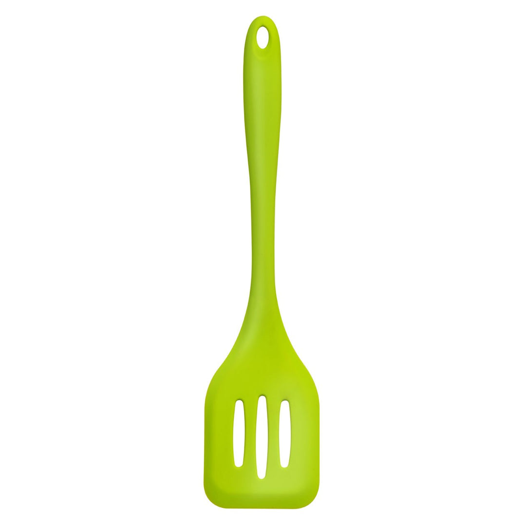 Zing - Silicone Slotted Turner, Lime Green - Adapt Avenue
