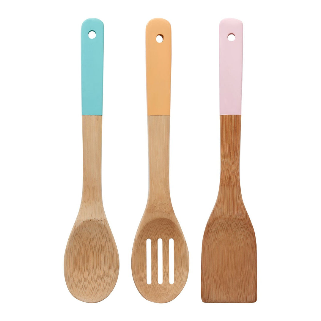 Bamboo Kitchen Utensils, Set of 3, Assorted - Adapt Avenue