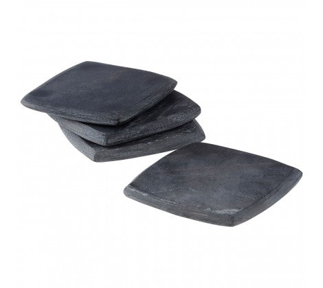 Grey Marble Set of 4 Square Coasters - Adapt Avenue