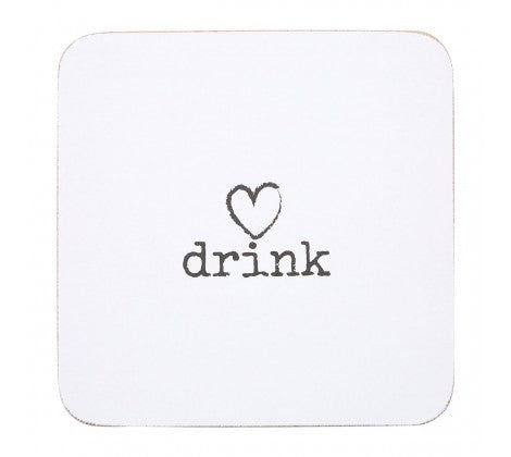 White Charm Set of 4 Coasters - Adapt Avenue