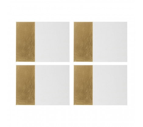 Geome Gold Dipped Set of 4 Placemats - Adapt Avenue