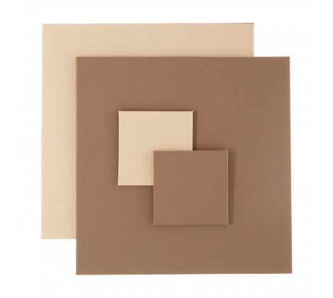 Geome Reverse Cream & Taupe Placemats And Coasters - Adapt Avenue