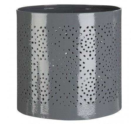 Complements Small Grey Hurricane Candle Holder - Adapt Avenue