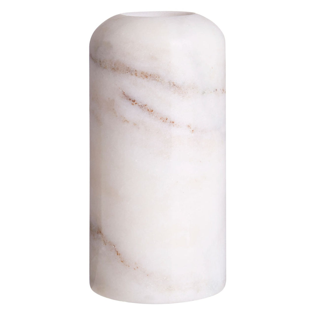 Lamonte Large White Marble Candle Holder