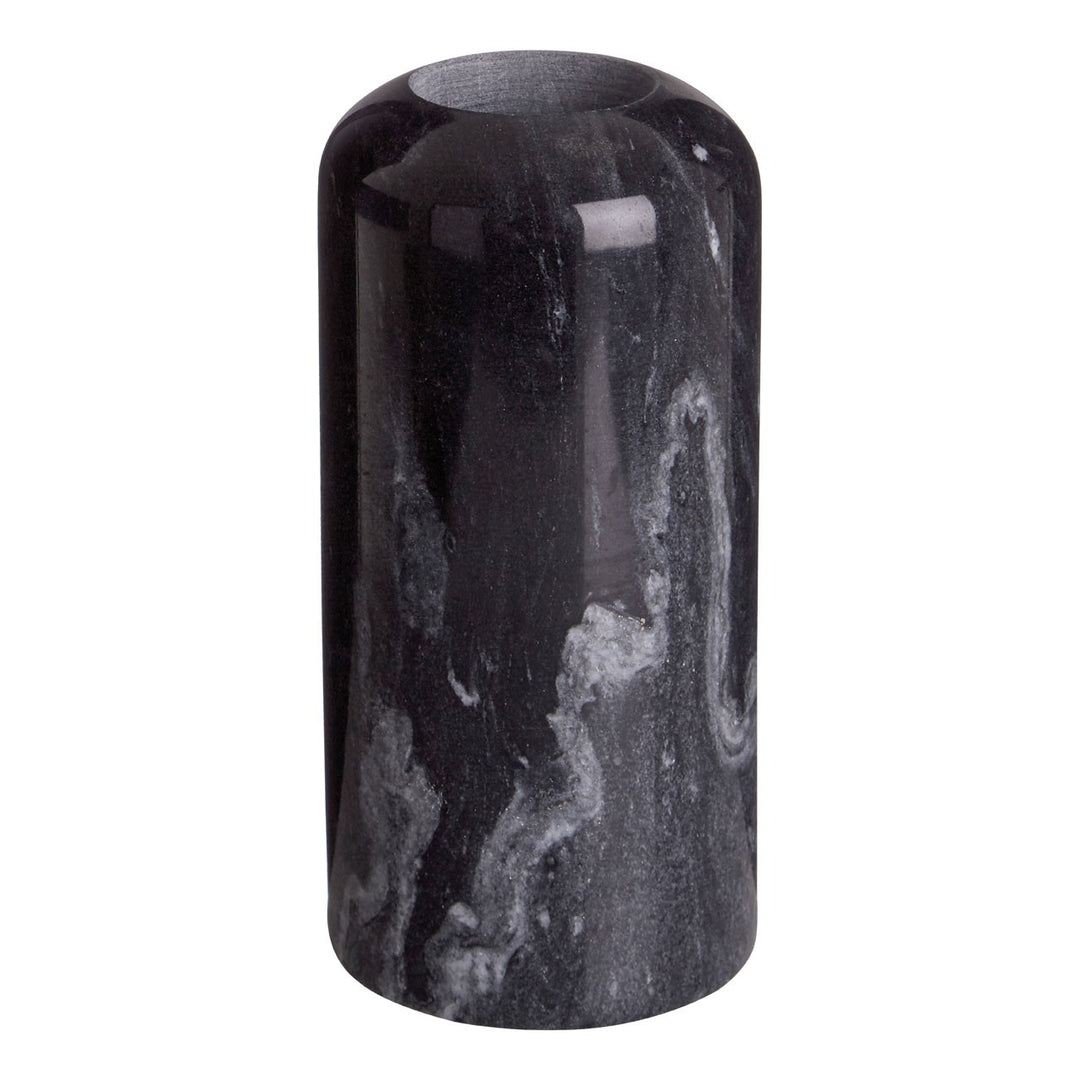 Lamonte Large Black Marble Candle Holder