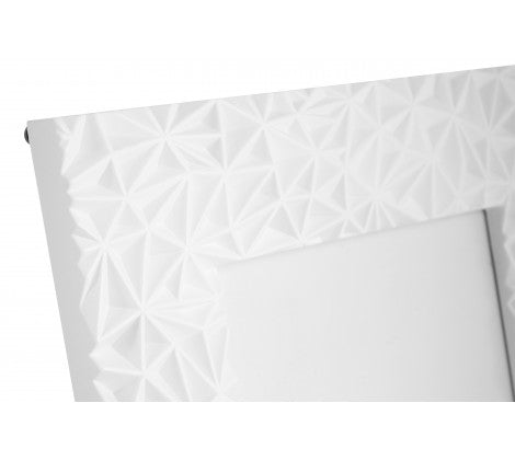 Geo 4 x 6" (10 x 15cm) White Photo Frame - Adapt Avenue
