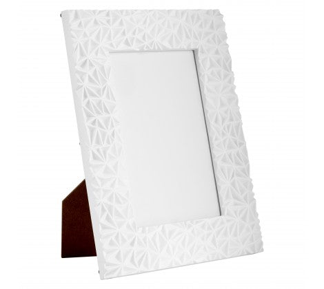 Geo 5 x 7" (13 x 18cm) White Photo Frame - Adapt Avenue