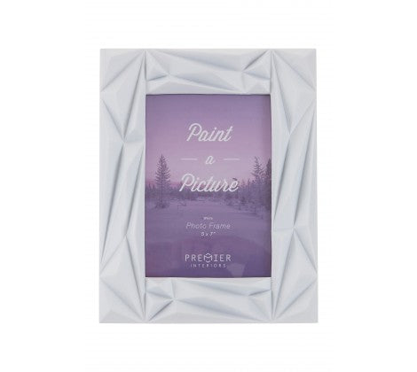 Prisma 5 x 7" (13 x 18cm) White Photo Frame - Adapt Avenue