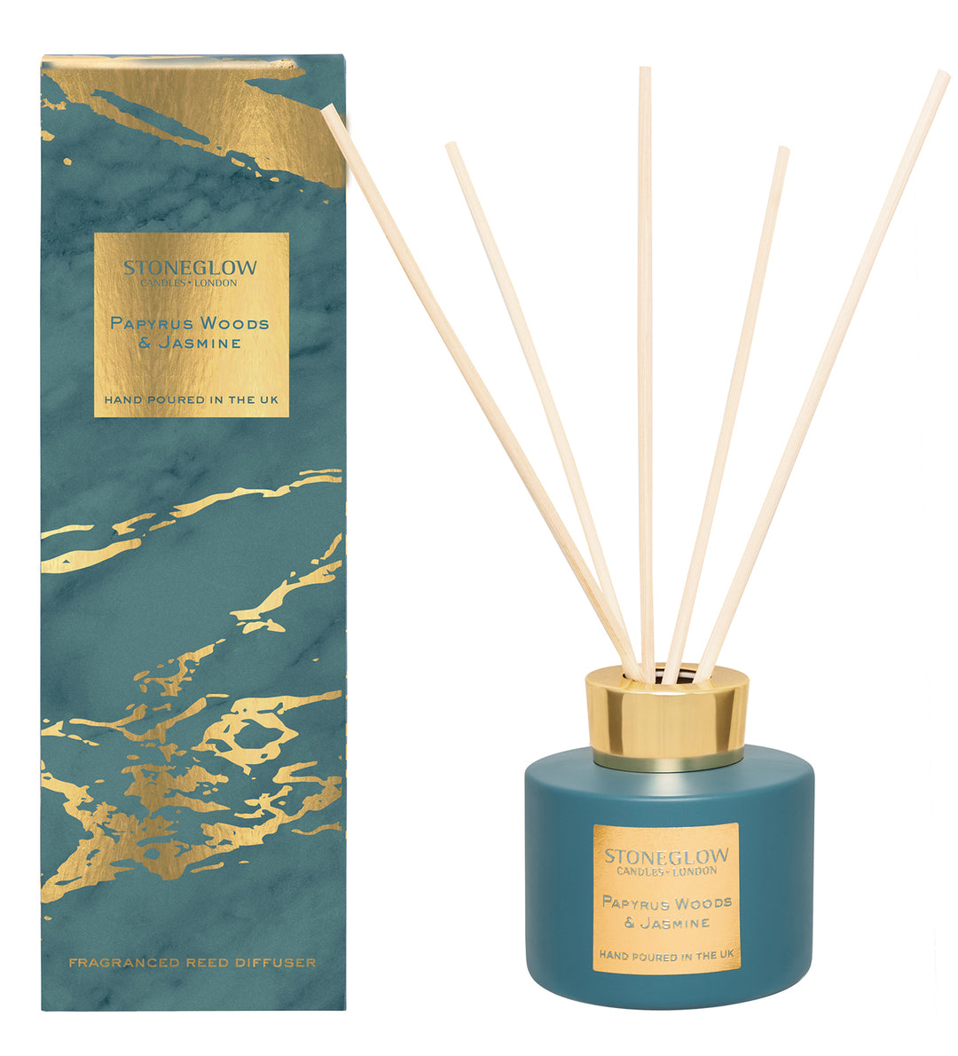 Stoneglow Luna Papyrus Woods & Jasmine Reed Diffuser | Adapt Avenue