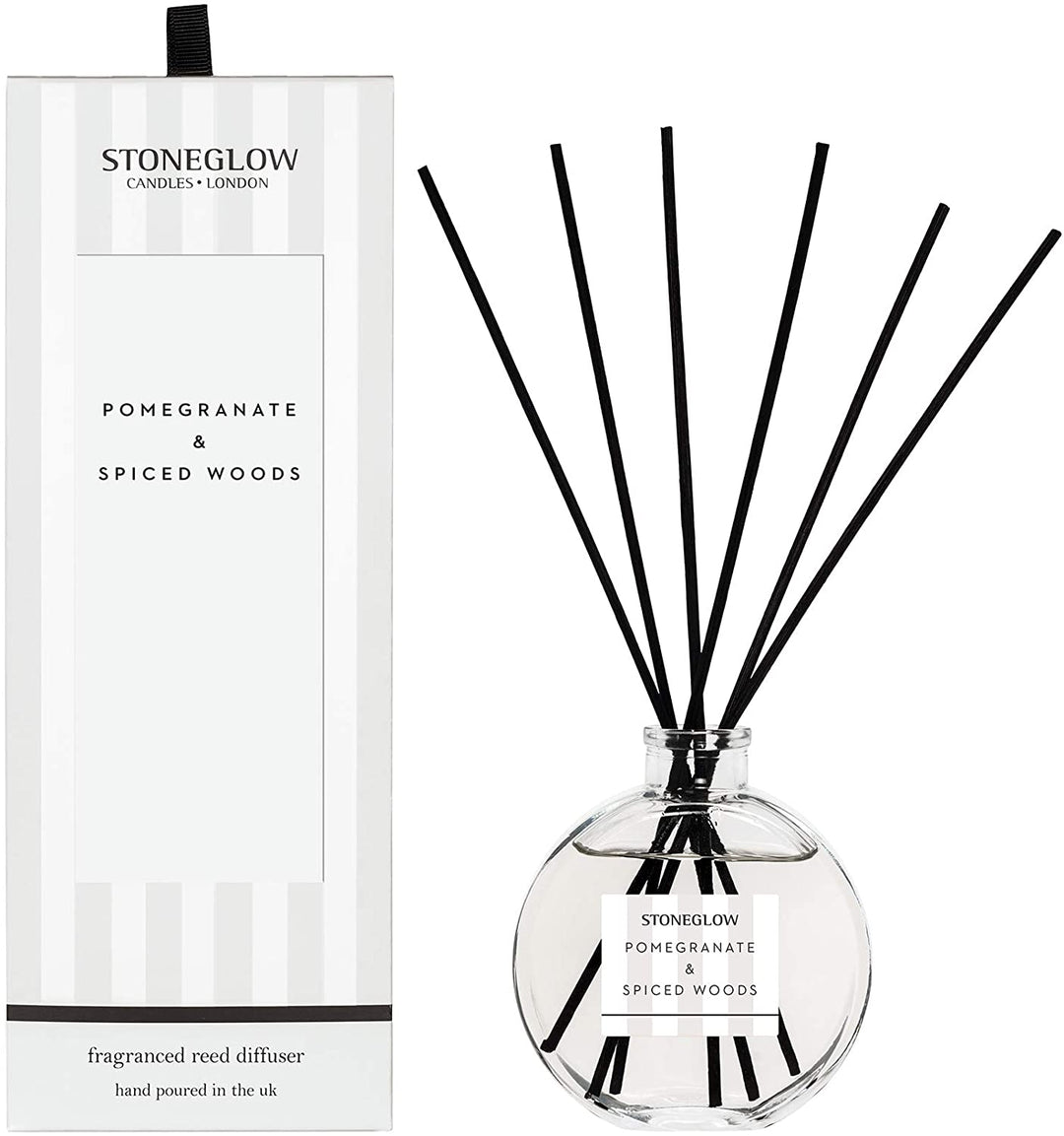 Stoneglow Modern Classics Pomegranate & Spiced Woods Reed Diffuser | Adapt Avenue