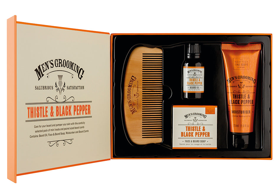 Thistle & Black Pepper Face & Beard Kit | Adapt Avenue