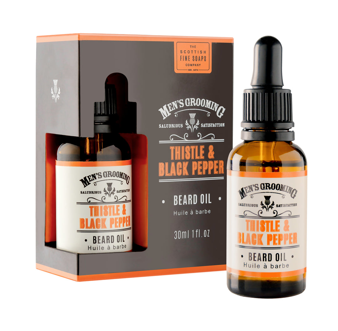 Thistle & Black Pepper Beard Oil, 30ml | Adapt Avenue