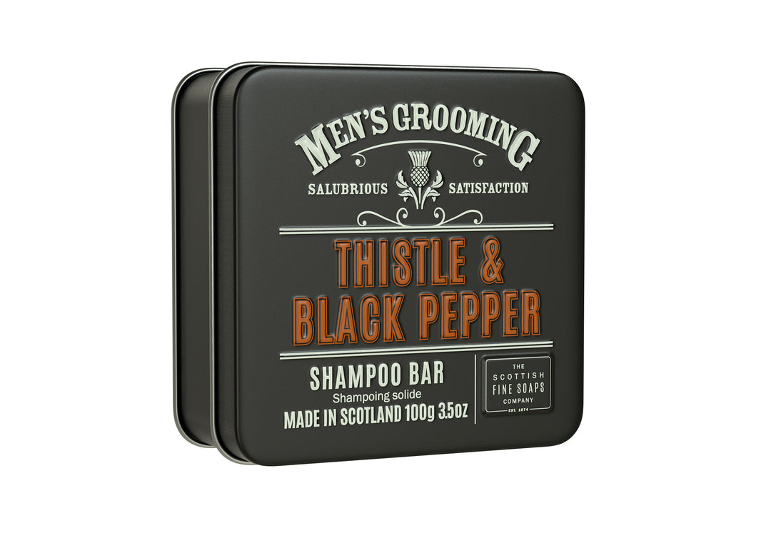 Thistle & Black Pepper Shampoo Bar, 100g | Adapt Avenue